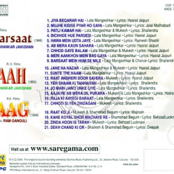 Aag 1948 Audio CD Rip - Hindi Lossless FLAC/WAV Songs Download