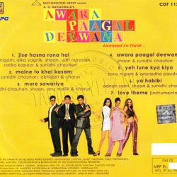 Awara Paagal Deewana Audio CD