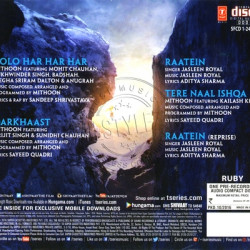 Shivaay 2016 Hindi Audio CD Rip Lossless FLAC/WAV Songs
