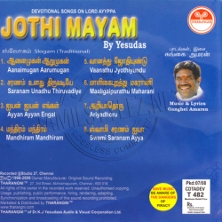 Jyothi Mayam Tamil Devotional Audio CD Rip WAV Songs Download