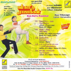 Nam Nattu Rajakkal 1993 Tamil Audio CD Rip Lossless FLAC/WAV Songs
