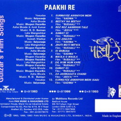 Gulzar's Film Songs Hindi Audio CD Rip Lossless FLAC/WAV Songs