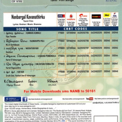 Nanbargal Kavanathirku 2013 Tamil Audio CD Rip WAV Songs Download