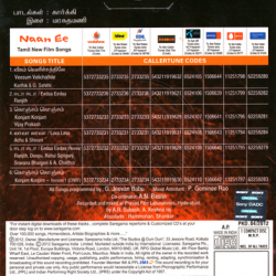 Naan Ee 2012 Tamil Audio CD RIP WAV Songs Download