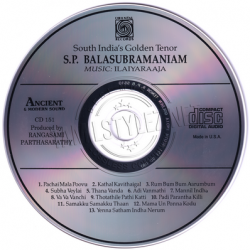South India's Golden Tenor Oriental Records Audio Cd