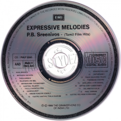 tamil audio cds / Expressive Melodies - P.B.Sreenivos